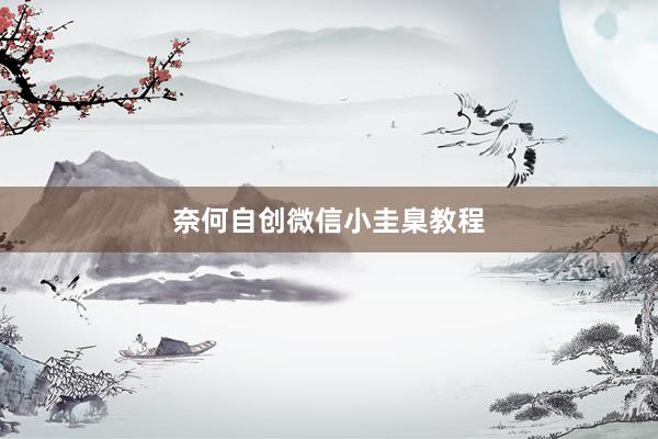 奈何自创微信小圭臬教程